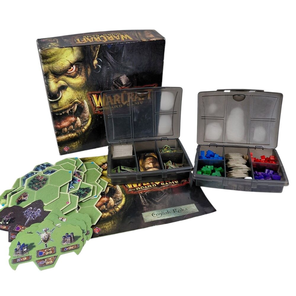 WarCraft The Board Game Bonus Organizers 2003 Fantasy Flight Missing One Wood